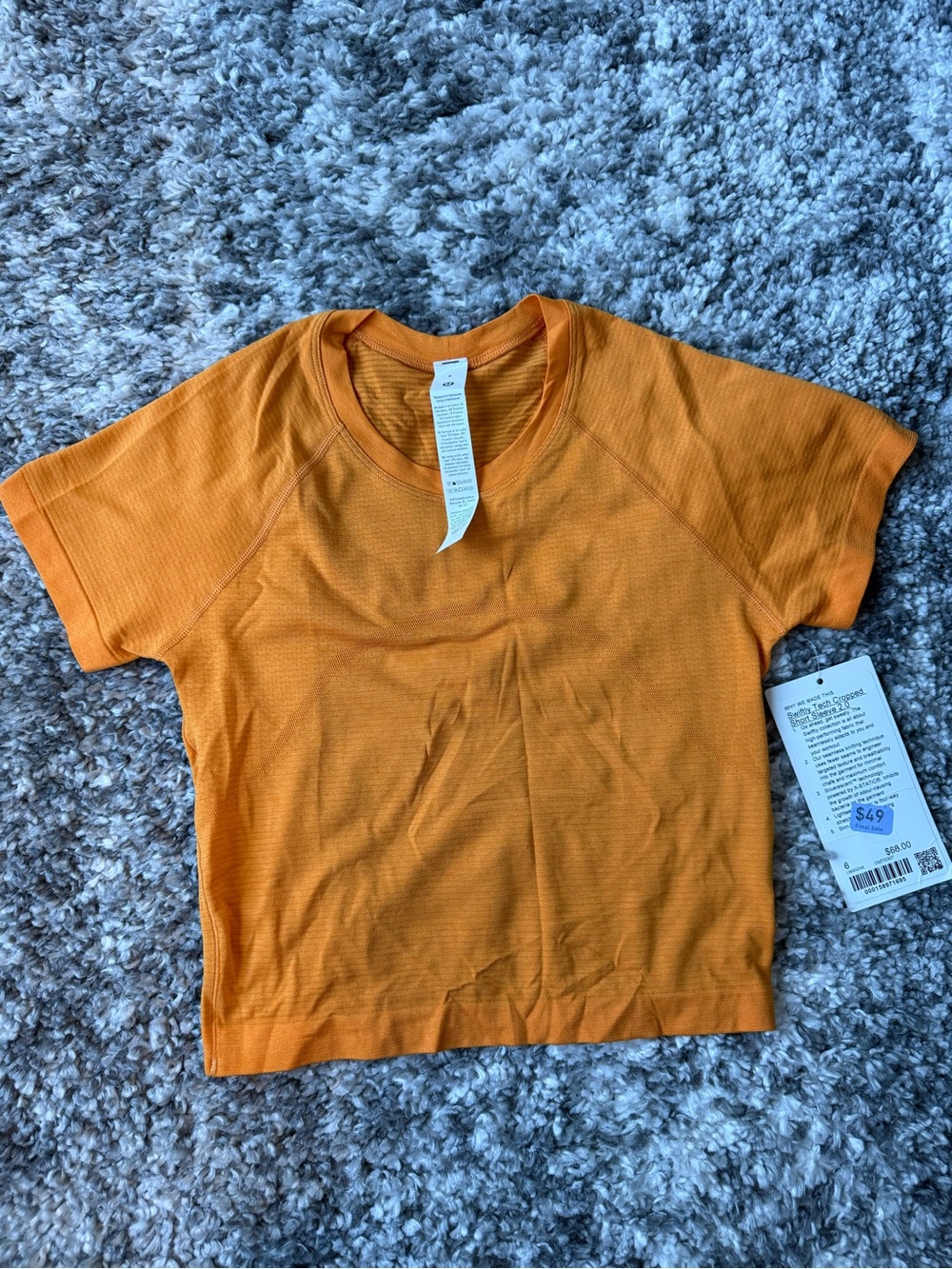 Lululemon Swiftly Tech Cropped Short Sleeve